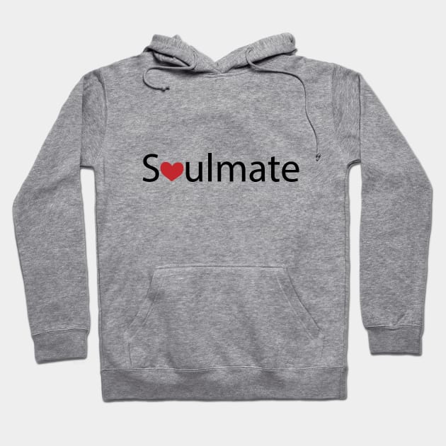 Soulmate artistic typography design Hoodie by DinaShalash